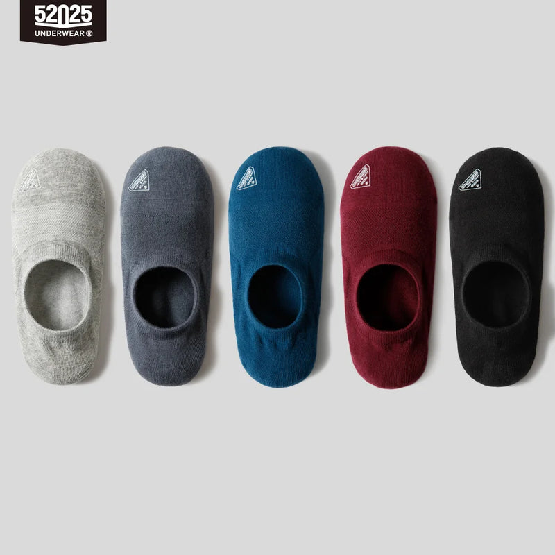 52025 No-Show Invisible Socks – 5 Pairs of Ultra-Light, Breathable, Non-Slip Socks for Men & Women. Thin, Perfect for Summer