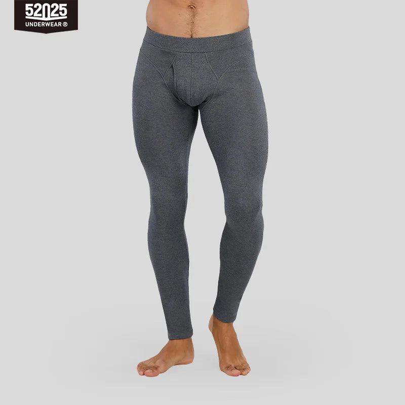 52025 Men's Thermal Leggings – Warm, Soft, Breathable Cotton Modal. Ultra-Comfortable, Free-Balling Design for Mobility & Warmth