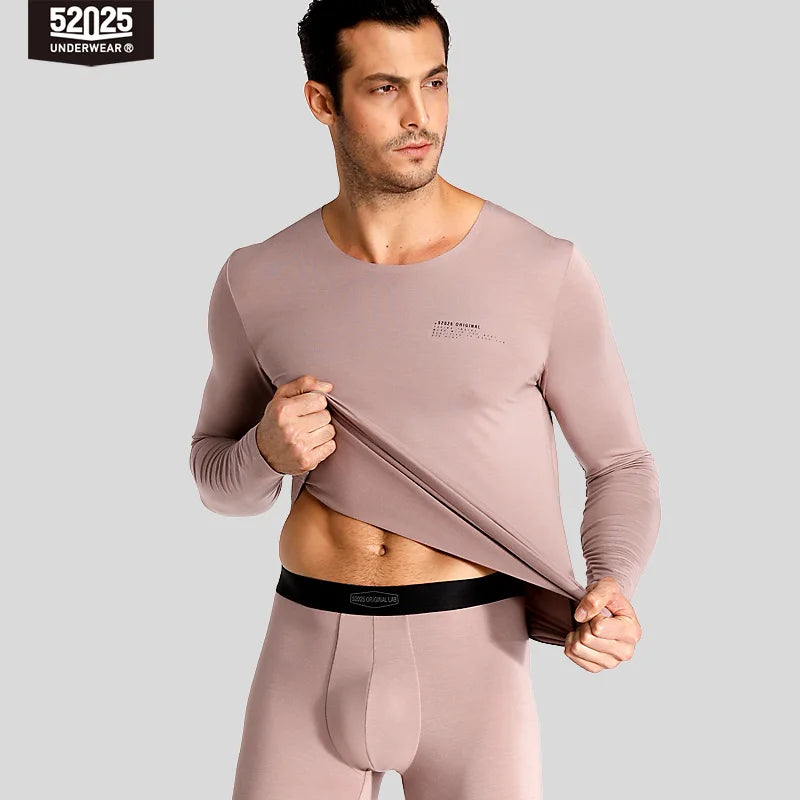 52025 Premium Modal Thermal Underwear –  Ultra-Soft Lightweight Base Layer with Zero-Touch Seamless Comfort & Soft Stretch Feel