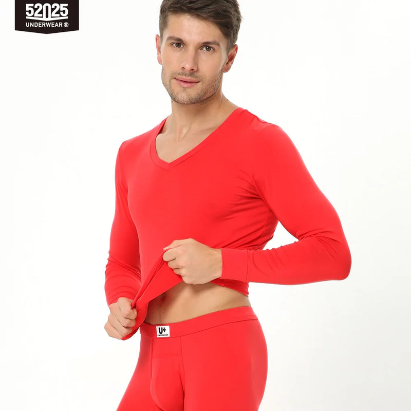 52025 Men's Premium Modal Thermal Underwear – Silky Soft Lightweight Base Layer with Second-Skin Comfort