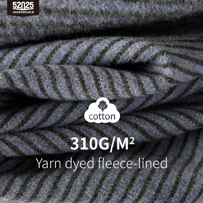 52025 Cotton Thermal Leggings – Soft Fleece-Lined Base Layer with Reinforced Knees, Flexible Fit and Cold-Weather Comfort