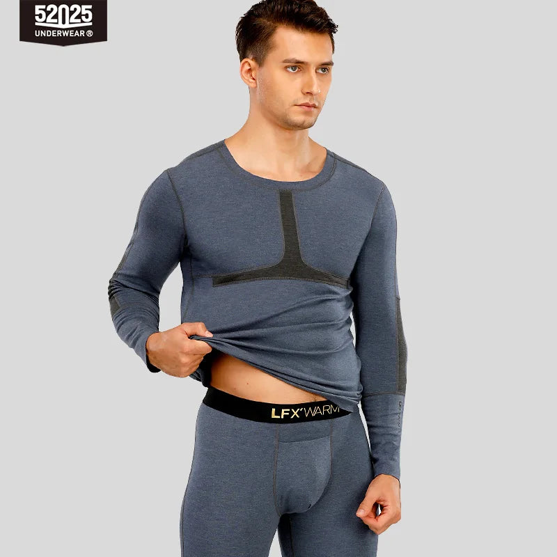 52025 Warm Premium Thermal Underwear – Graphene-Enhanced Warmth, Merino Wool Blend, Multi-Layer Insulation & Seamless Comfort