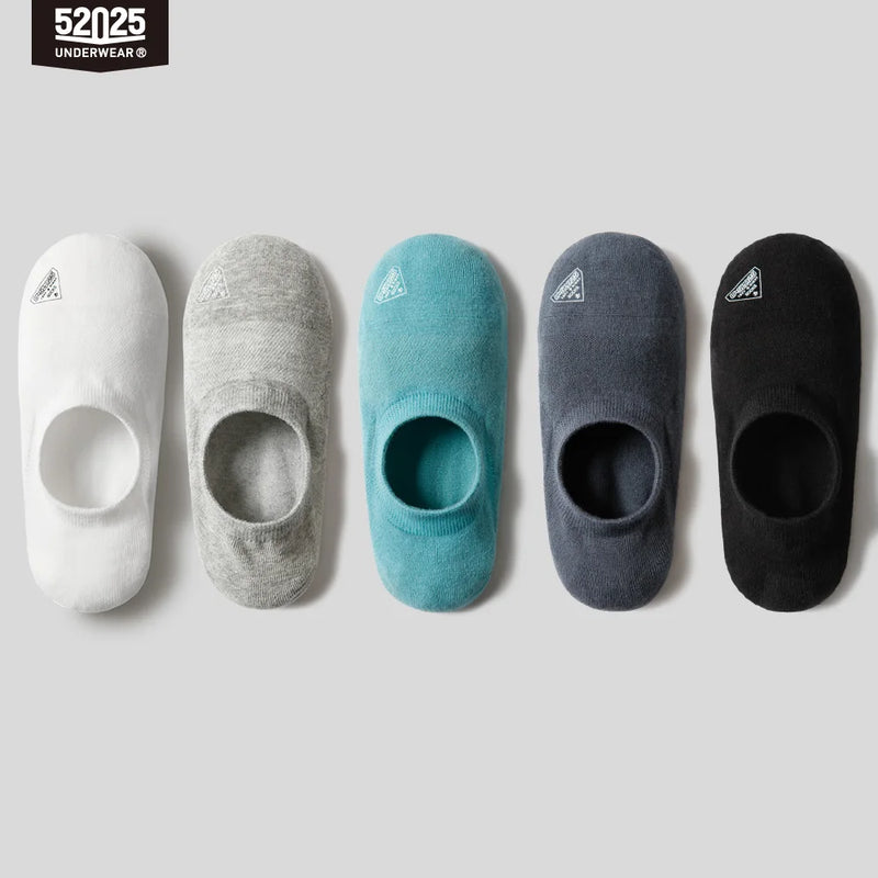 52025 No-Show Invisible Socks – 5 Pairs of Ultra-Light, Breathable, Non-Slip Socks for Men & Women. Thin, Perfect for Summer