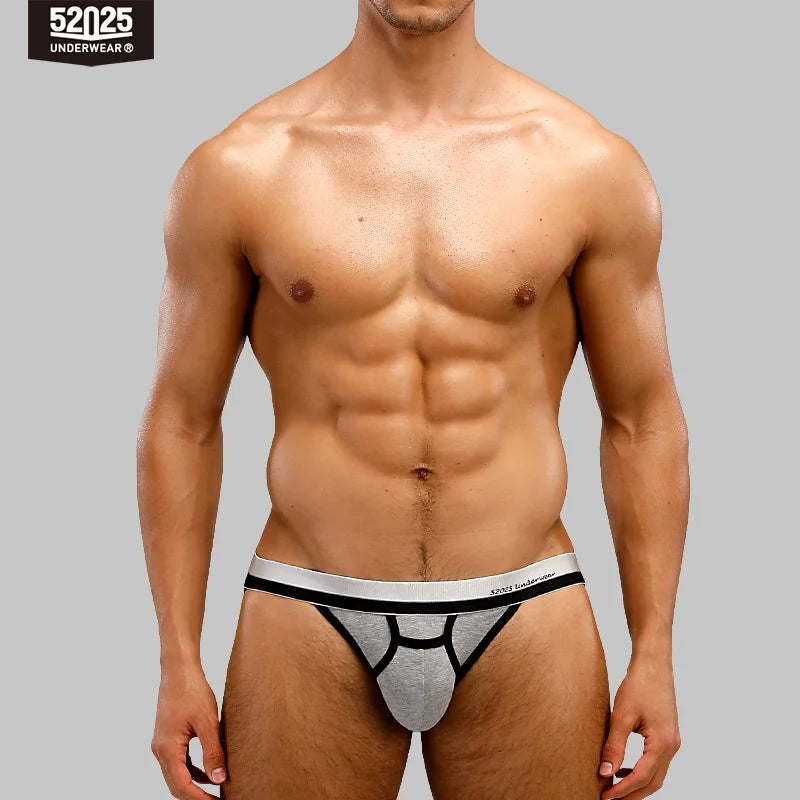 52025 Men's Jockstrap Underwear – Breathable Cotton Modal, Stylish and Comfortable Underpants with Fly, Supportive and Sexy