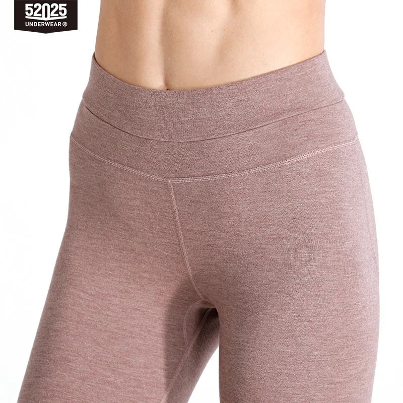 52025 Women's Warm Thermal Leggings – Fluffy Soft Texture, High Waist Comfort and Gentle Shaping Fit