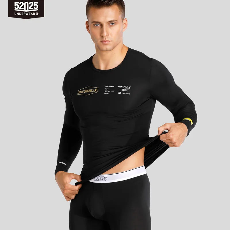 52025 Premium Modal Thermal Underwear Set – Ultra-Soft Lightweight Base Layer with Modern Fit and Stylish Details