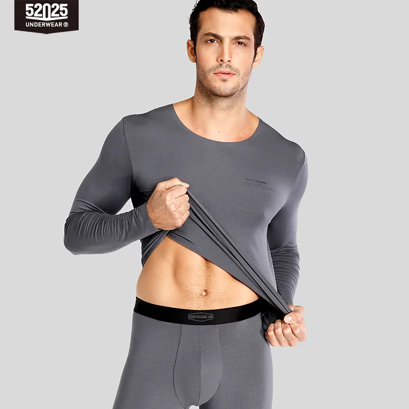 52025 Premium Modal Thermal Underwear –  Ultra-Soft Lightweight Base Layer with Zero-Touch Seamless Comfort & Soft Stretch Feel