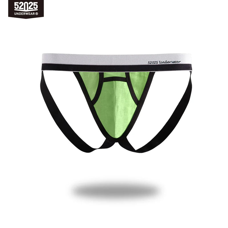 52025 Men's Jockstrap Underwear – Breathable Cotton Modal, Stylish and Comfortable Underpants with Fly, Supportive and Sexy