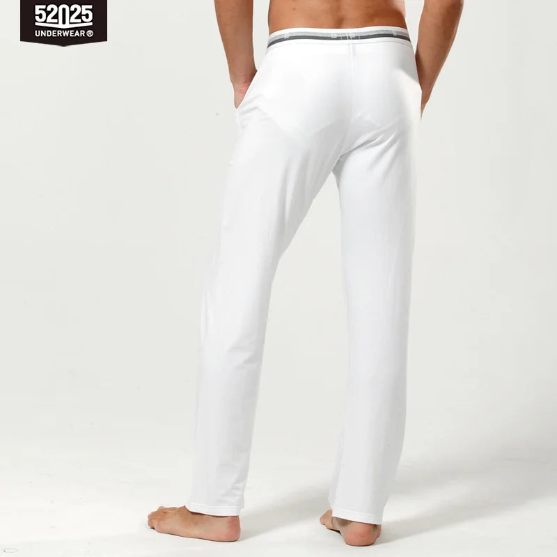 52025 Men's Cotton Modal Pajama Pants – Silky-Soft Lounge Pants with Relaxed Fit, Side Pockets & Lightweight Everyday Comfort