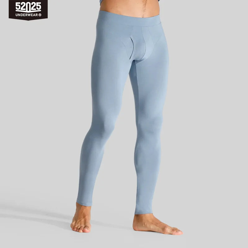 52025 Men's Modal Cotton Thermal Leggings – Ultra-Soft Lightweight Base Layer with Second-Skin Comfort and Modern Everyday Fit