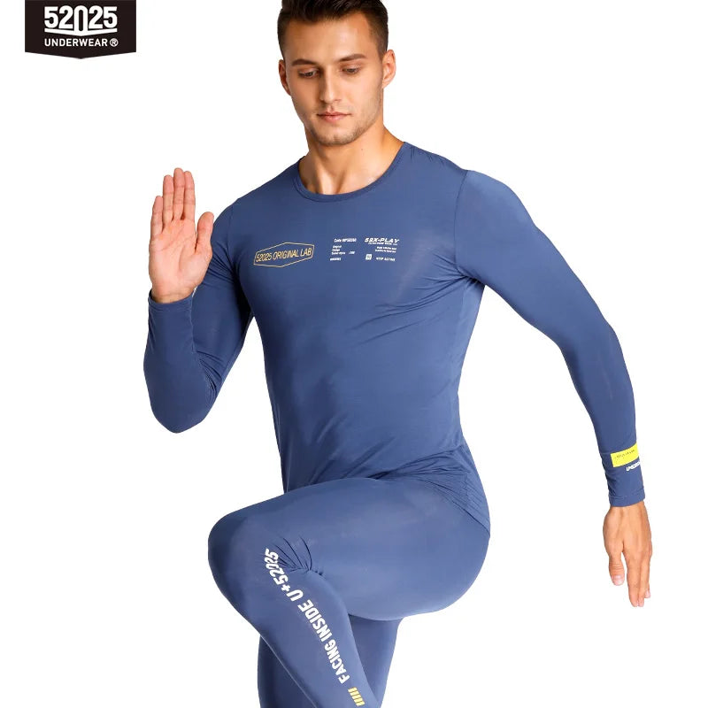 52025 Premium Modal Thermal Underwear Set – Ultra-Soft Lightweight Base Layer with Modern Fit and Stylish Details