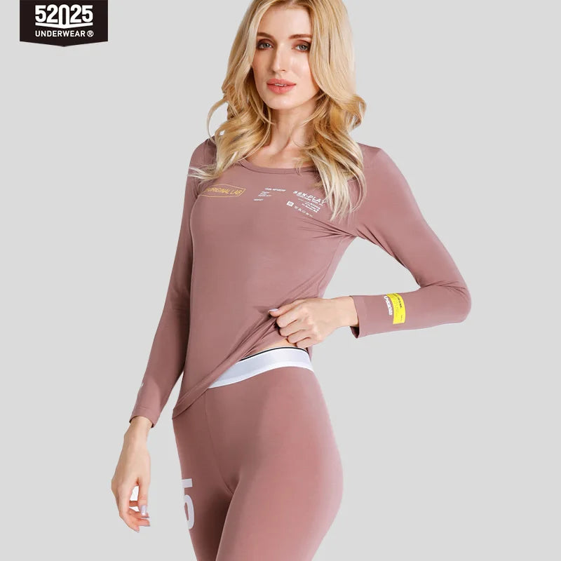 52025 Premium Modal Thermal Underwear Set – Ultra-Soft Lightweight Base Layer with Modern Fit and Stylish Details