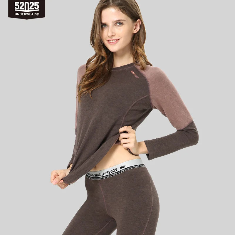 52025 Warm Fleece-Lined Thermal Underwear for Men & Women – Winter Essential. Soft and Cozy. Designed for Ultimate Warmth