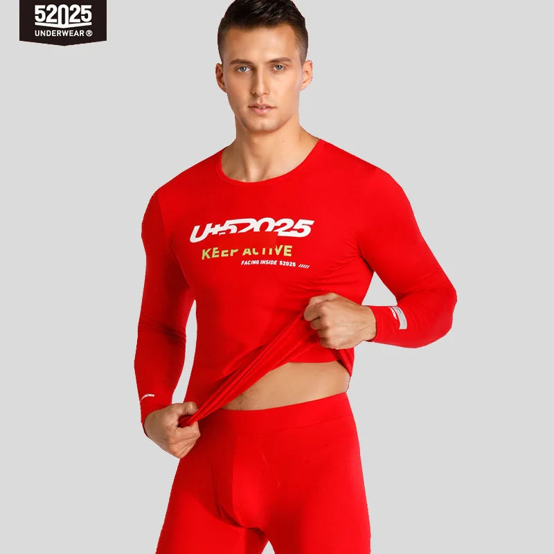 52025 Men's & Women's Athletic Thermal Underwear – Push-Up Design, Breathable Cotton Modal, Sporty Fit, Body-Shaping Long Johns