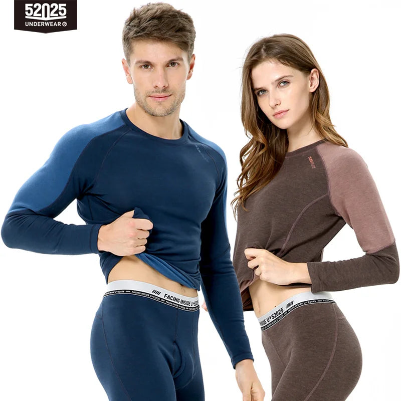 52025 Warm Fleece-Lined Thermal Underwear for Men & Women – Winter Essential. Soft and Cozy. Designed for Ultimate Warmth