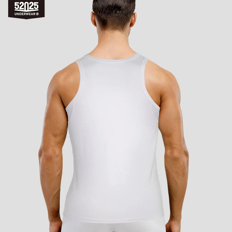 52025 Men's Premium MicroModal Tank Top / Undershirt –– Ultra-Soft Comfort, Silk-Mesh Cooling Zones and Streamlined Fit
