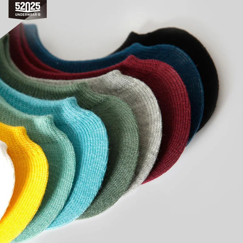 52025 No-Show Invisible Socks – 5 Pairs of Ultra-Light, Breathable, Non-Slip Socks for Men & Women. Thin, Perfect for Summer