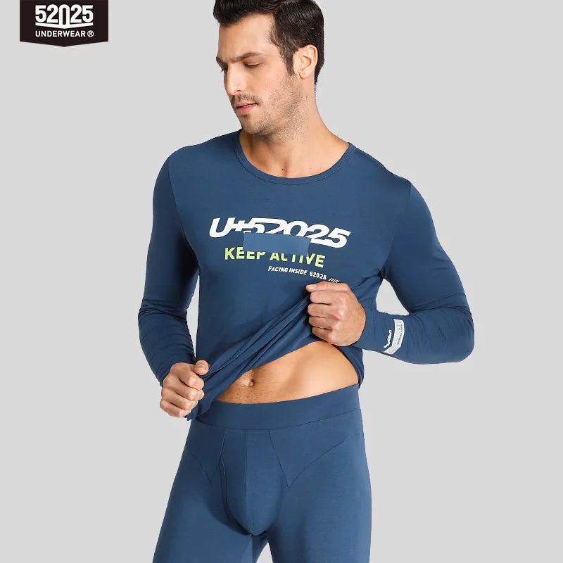 52025 Men's & Women's Athletic Thermal Underwear – Push-Up Design, Breathable Cotton Modal, Sporty Fit, Body-Shaping Long Johns