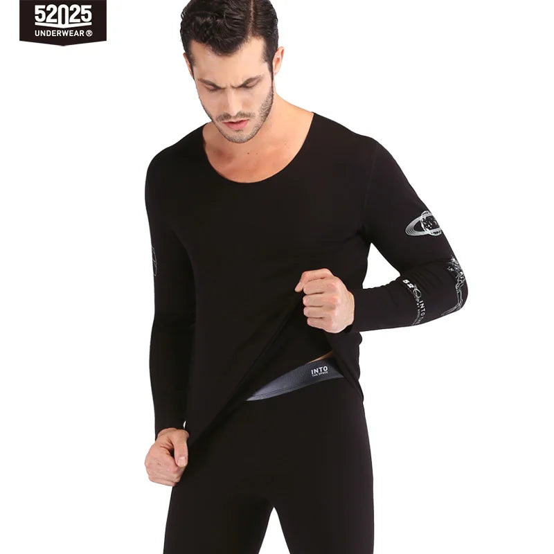 52025 Men’s Thermal Underwear with Cashmere – Premium Long Johns with Exquisite Workmanship. Warm & Comfortable Base Layer