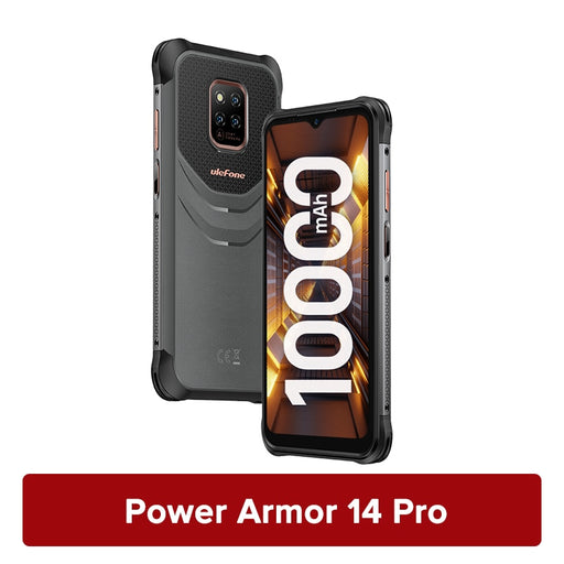 Ulefone Power Armor 14 Pro Rugged Phone 10000mAh Android 12 Waterproof Smartphone 128GB Wireless Charging NFC Global version Power Armor 14 Pro China