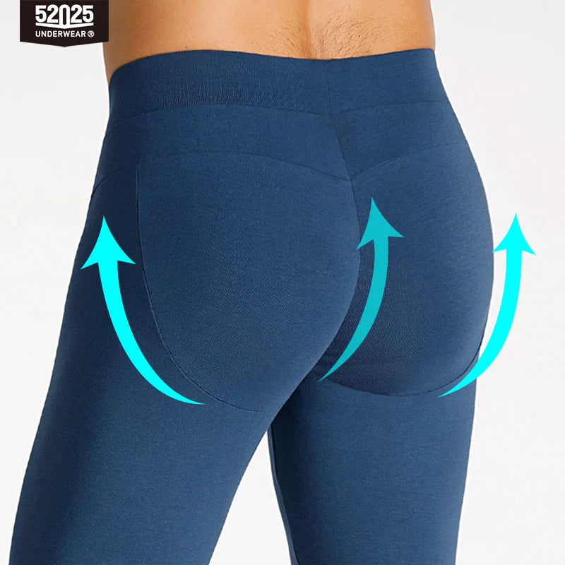 52025 Men's Modal Cotton Thermal Leggings – Ultra-Soft Lightweight Base Layer with Second-Skin Comfort and Modern Everyday Fit