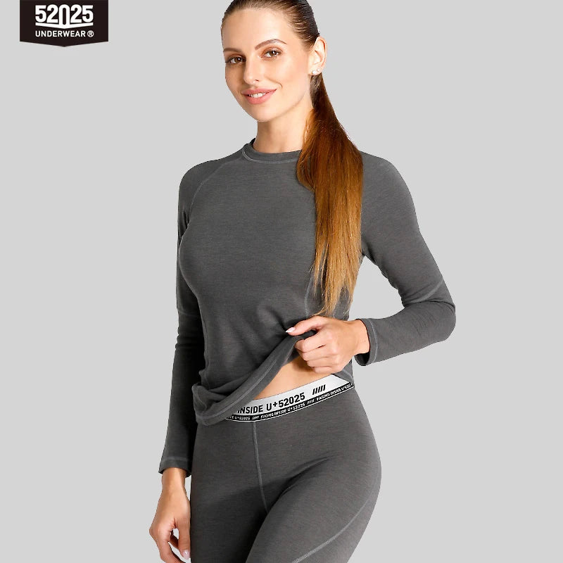 52025 Warm Fleece-Lined Thermal Underwear for Men & Women – Winter Essential. Soft and Cozy. Designed for Ultimate Warmth