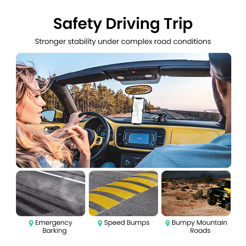 UGREEN Car Phone Holder Stand Gravity Car Suction Cup Phone Stand for Mobile Phone for iPhone 16 15 14 Pro Max  Xiaomi Samsung
