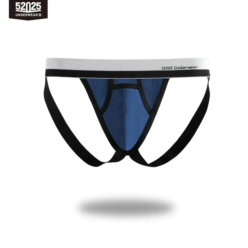 52025 Men's Jockstrap Underwear – Breathable Cotton Modal, Stylish and Comfortable Underpants with Fly, Supportive and Sexy