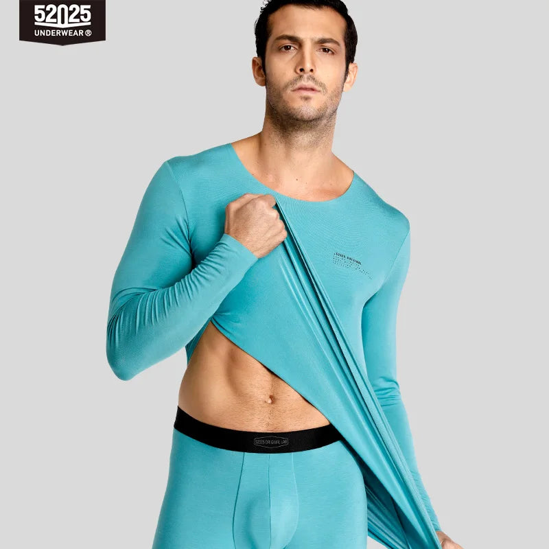 52025 Premium Modal Thermal Underwear –  Ultra-Soft Lightweight Base Layer with Zero-Touch Seamless Comfort & Soft Stretch Feel