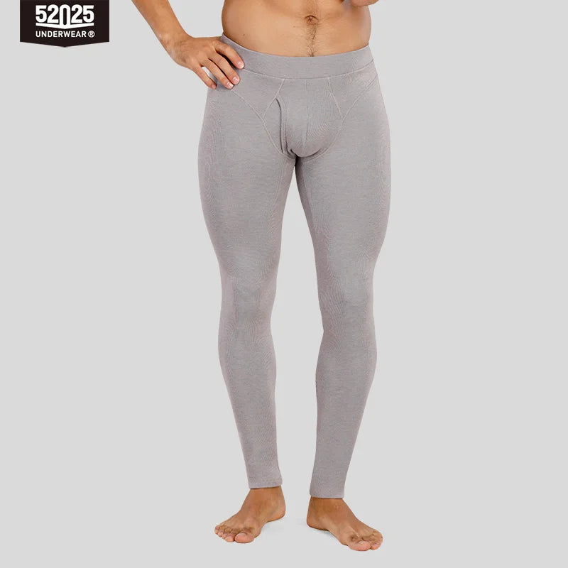 52025 Men's Thermal Leggings – Warm, Soft, Breathable Cotton Modal. Ultra-Comfortable, Free-Balling Design for Mobility & Warmth