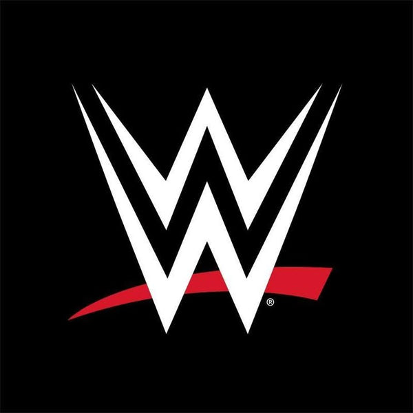 WWE logo with a red accent on a black background