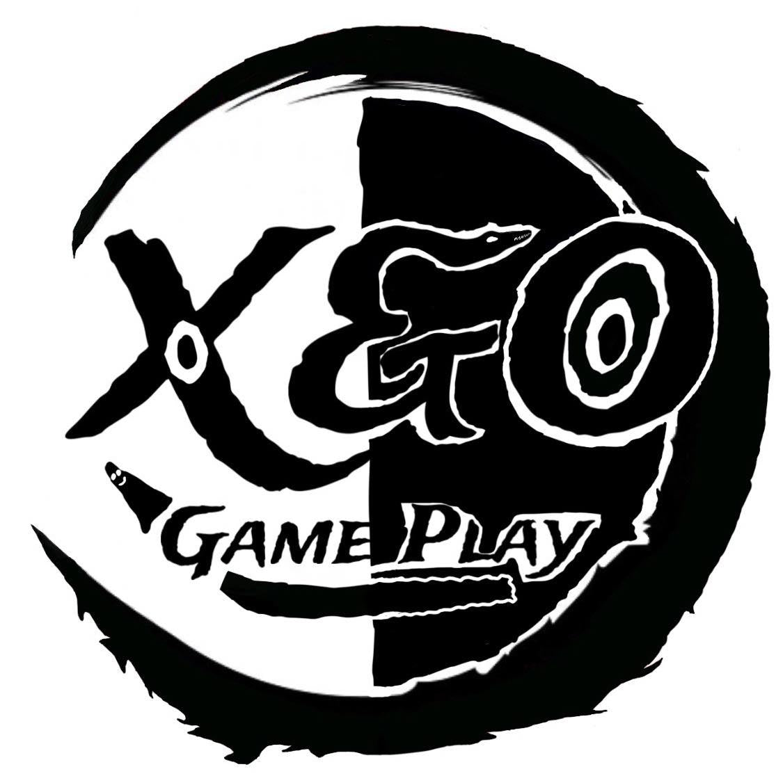 Black and white logo with text and symbols on a white background
