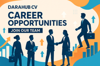 "Exciting career opportunities coming soon at DARAHUB CV! Be the first to know when we're hiring. Check back regularly for new positions and join our team."