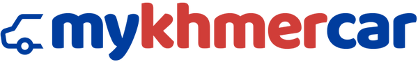 Logo of mykhmercar with a car icon on a white background