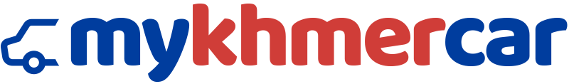 Logo of mykhmercar with a car icon on a white background