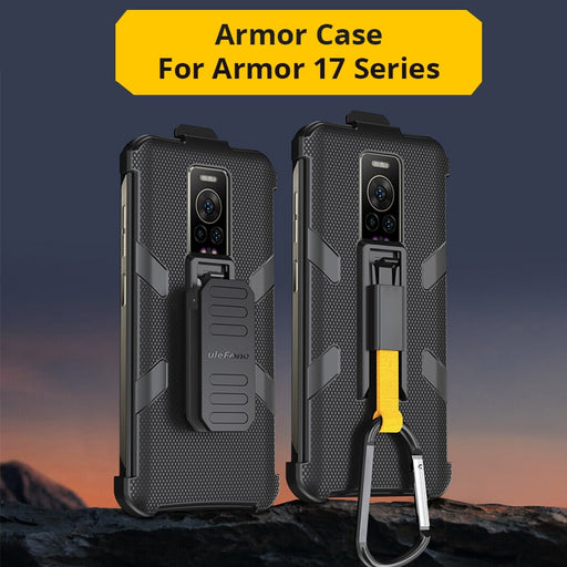 Ulefone Phone Case For Power Armor 17 Pro Original Case with Belt Clip and Carabiner Default Title