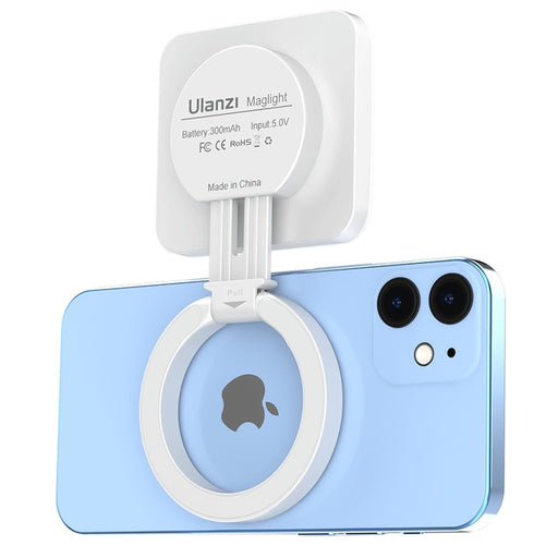 Ulanzi LT010 Smartphone Magsafe Selfie Flip Light for iPhone 13 12 Max Pro 2700-8000K Adjustable Livestream Vlog Video Light