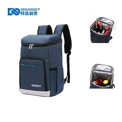 DENUONISS Suitable Picnic Cooler Backpack Thicken Waterproof Large Thermal Bag Refrigerator Fresh Keeping Thermal Insulated Bag