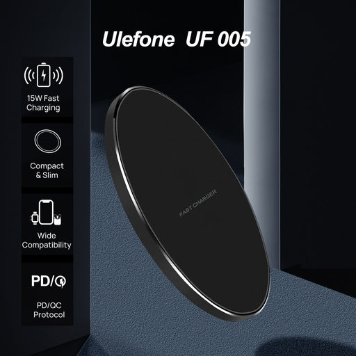 Ulefone UF005 15W Qi Wireless Charging Pad For ulefone Armor 12 power Armor 13 for iPhone13 Default Title