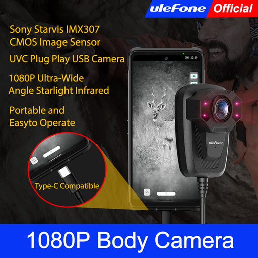 Ulefone 1080P Body Camera Night vision Camera Starlight Infrared UVC Plug Play USB Camera For xiaomi For huawei for Redmi Default Title