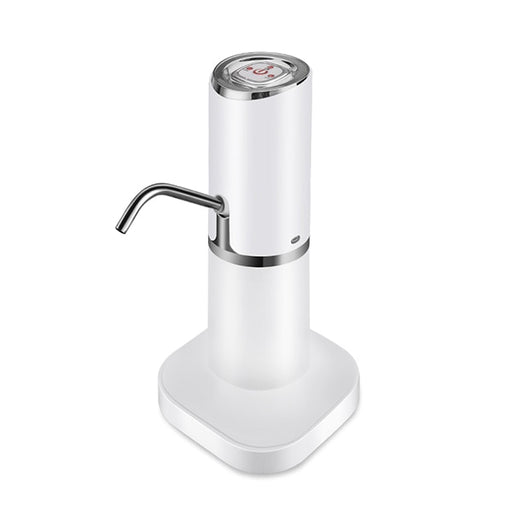 saengQ Water Pump Dispenser Water Bottle Pump Mini Barreled Water Electric Pump USB Charge Automatic Portable Bottle Switch senior-silvery China