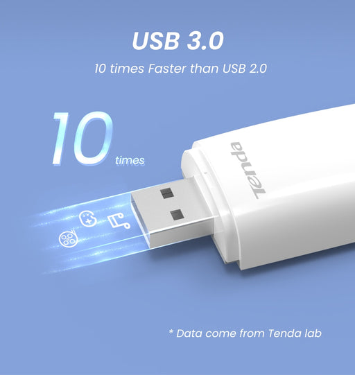 Tenda USB Wifi Adapter U12 AC1300 Wireless Dual-Band USB3.0 windows Linux Mac OS compatible Support 4K UHD Share WiFi Portable