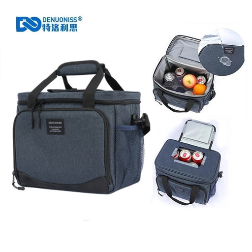 DENUONISS 13L Thermal Bag Lunch Box For Work Picnic Bag Car Bolsa Refrigerator Portable Cooler Bag Food Backpack