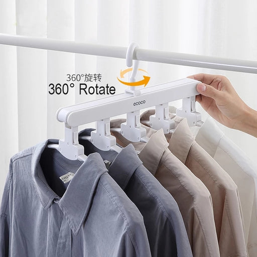 ECOCO 5 in 1 Clothes Rack Multifunction Shelves Multi-functional Wardrobe Magic Clothes Hanger Coat Storage Organization