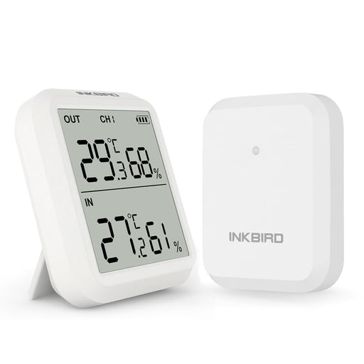 INKBIRD ITH-20R Digital Hygrometer Indoor Thermometer Humidity Gauge with 1Transmitter Accurate Temperature Aquarium Room Garage China WIth 1 Transmitter