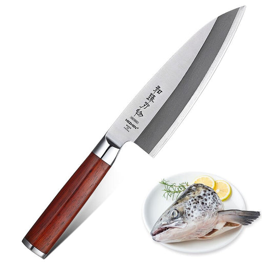 HEZHEN 180mm Deba Knife X9Cr18MoV Stainless Steel Cuisine Carving Tuna Salmon Sushi Sashimi Knife Kitchen Knives Cutting Tool X5Cr15MoV Steel China