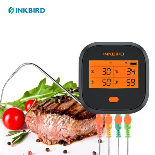INKBIRD Wi-Fi Digital Meat Thermometer BBQ Kitchen Cooking Thermometer IBBQ-4T With Probes Oven Cooking BBQ Temperature Meter
