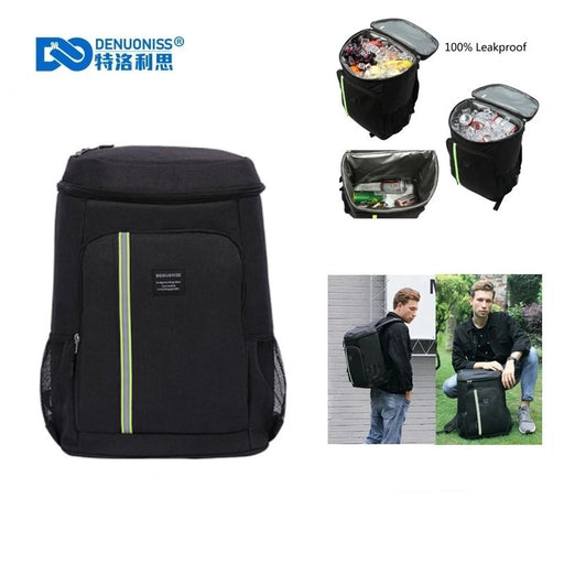 DENUONISS 30L Unisex Insulation Cooler Backpack Travel Picnic Thermal Cooler Bag Men Women Large Capacity Tourit Backpack