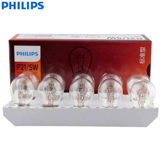 Philips Truck 24V Standard P21/5W S25 21/5W 13499CP BAY15d Turn Signal Lamp Original Rear Bulbs Stop Light Wholesale, Pack of 10 Default Title