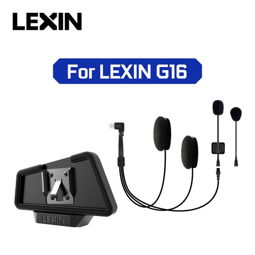 LEXIN LX-G16 intercom headset&amp;clip set for full/half helmet with High quality and Loud Sound Bluetooth Headphone Jack Plug